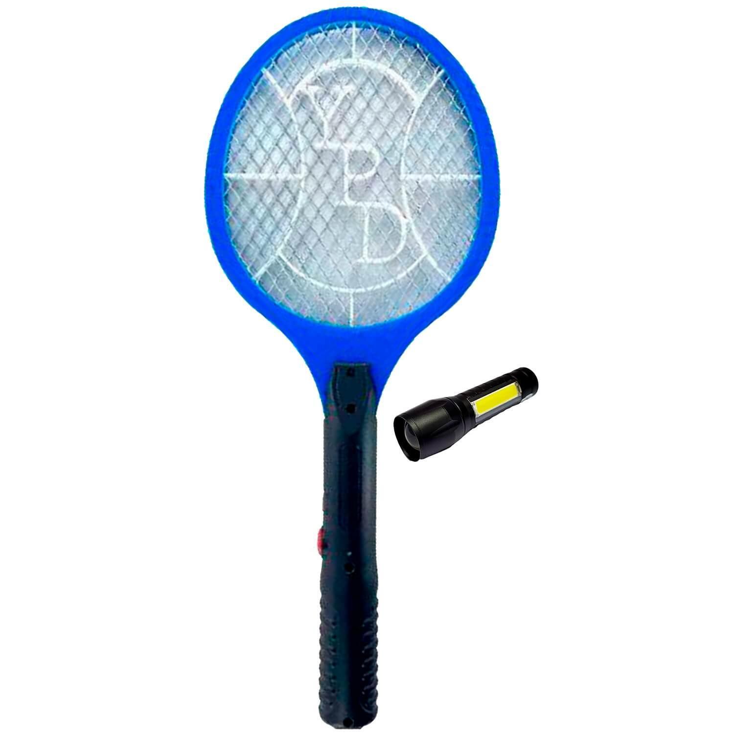Miniatura Raquete Eletrica Mata Mosquito Pernilongo Com Mini Lanterna