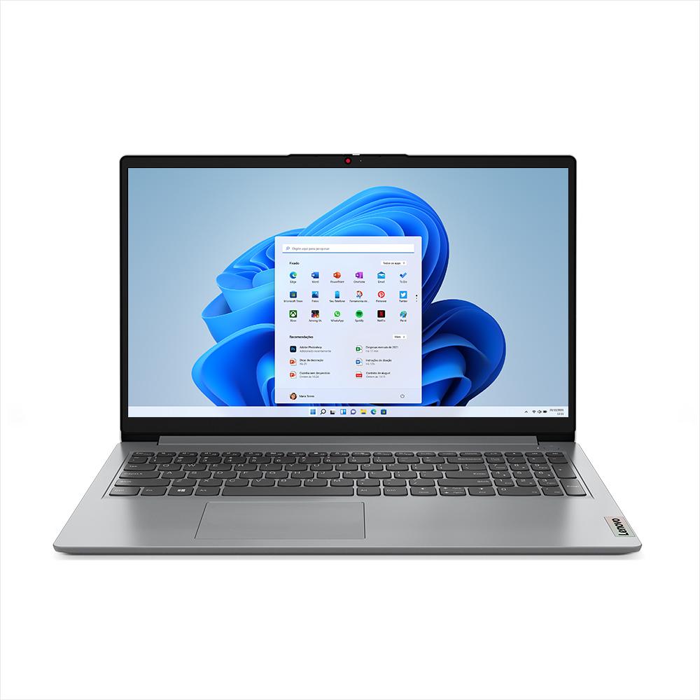 Miniatura Notebook Lenovo IdeaPad 1 15AMN7 AMD Ryzen 5 7520U 8GB 512GB SSD Windows 11 15.6" - 82X5000NBR Cloud Grey