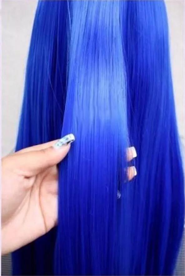 Kit Cabelo Azul Royal 2 Tinta 1 Matiz 250G 2 Ox 30 Volumes M