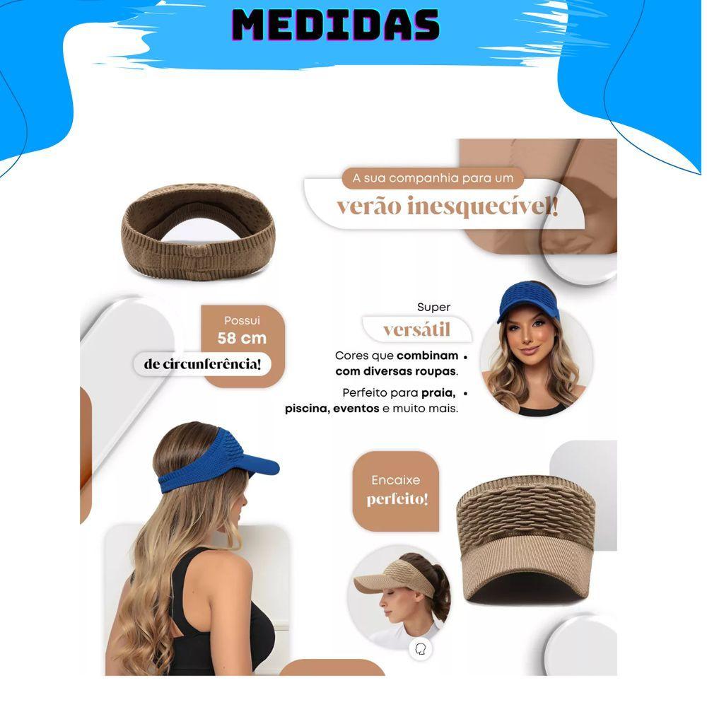 Viseira Aba Longa Boné Moda Blogueira Respirável Amarelo