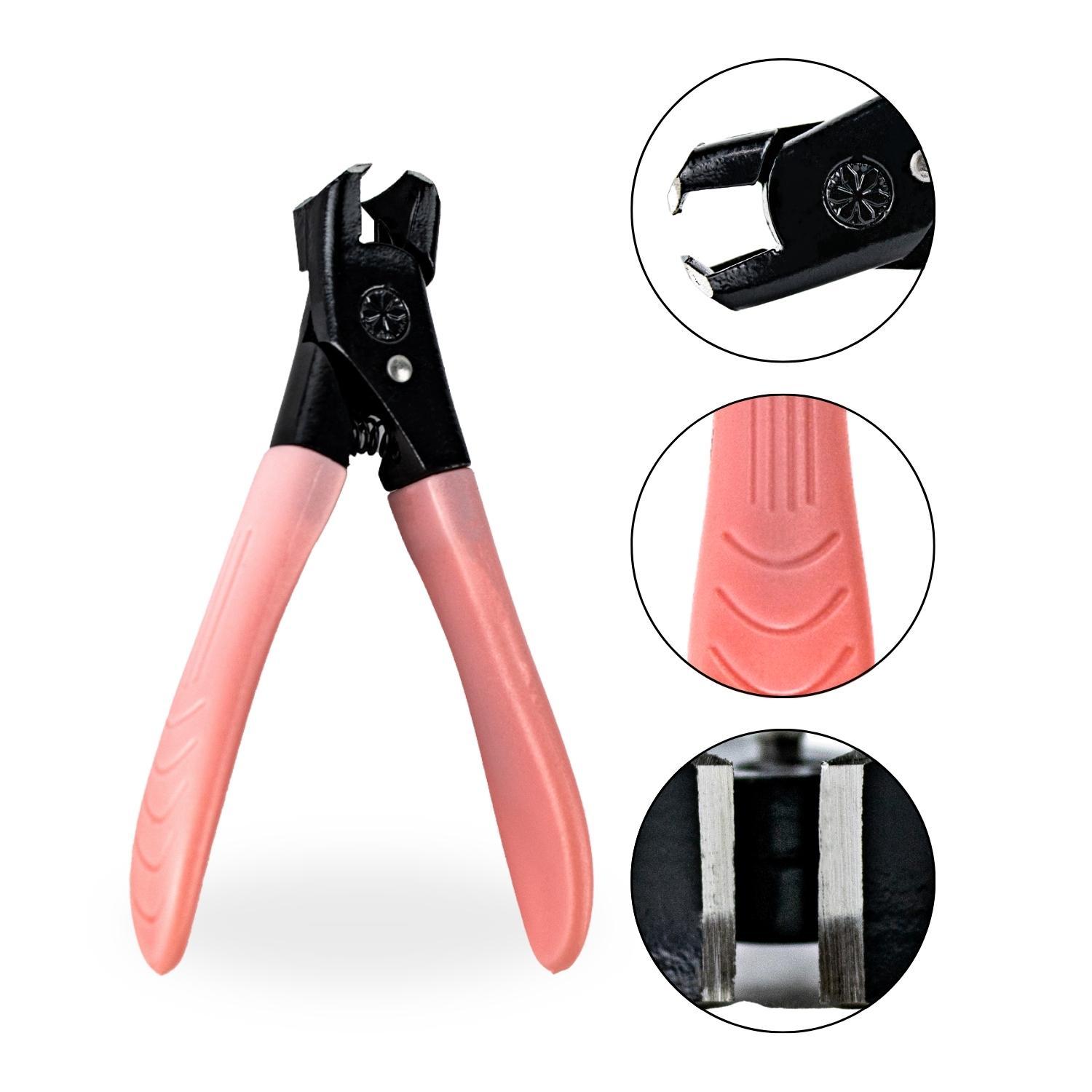 Kit 3 Cortadores Unha Afiado Coletor Automático Manicure