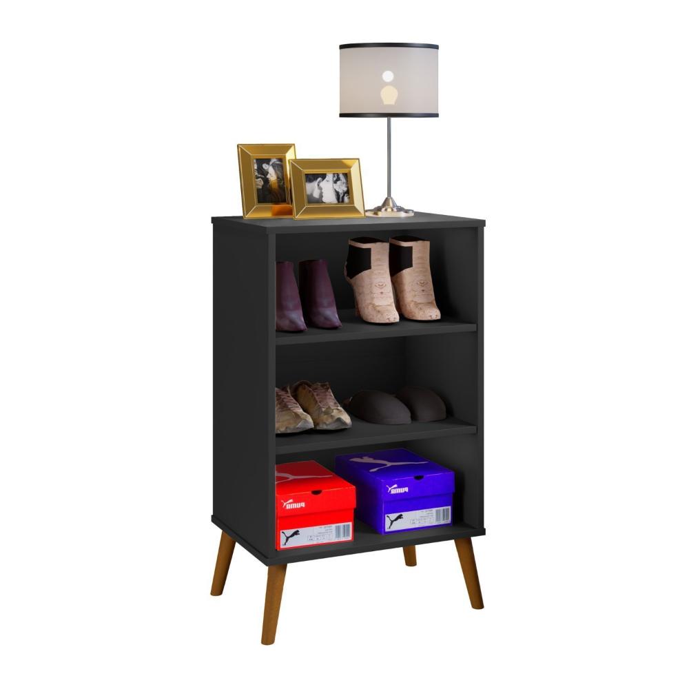 Armário Organizador 2 Gavetas Cali Carmolar Preto