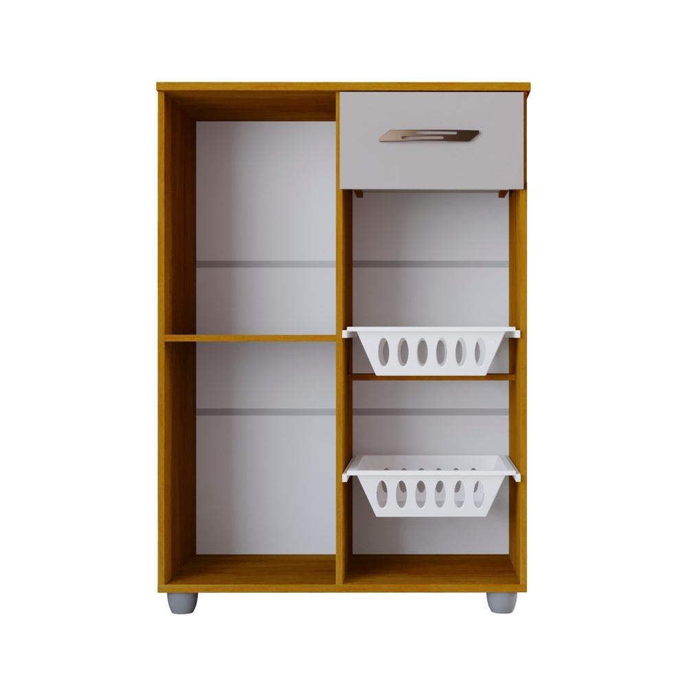 Fruteira Fruteira 2 Cestos 1 Porta 1 Gaveta Bia Cinamomo/Off White