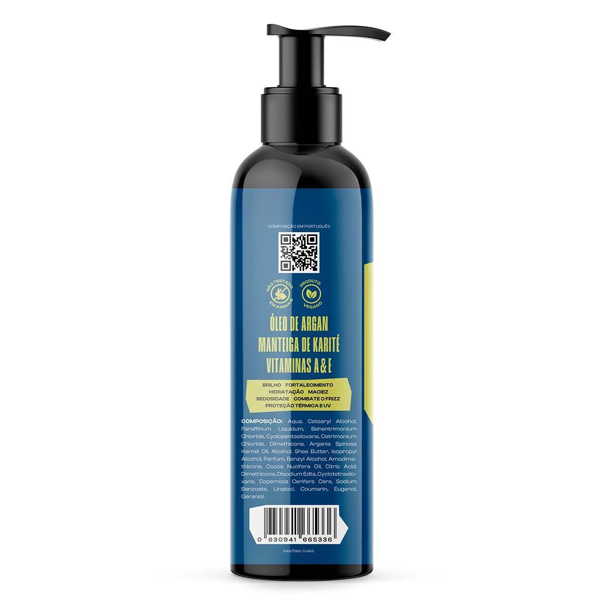 Miniatura Leave-In Para Cabelo Masculino Finalizador 240G Vivaz Partiu