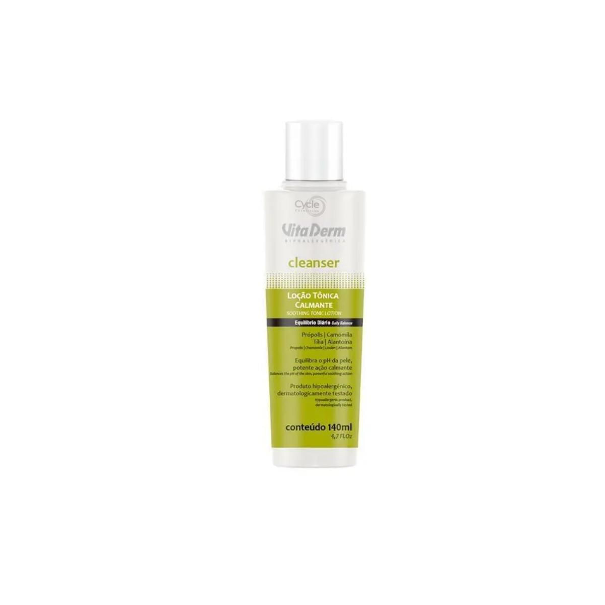 Miniatura Loção Tônica Calmante 140Ml Cleanser Vita Derm
