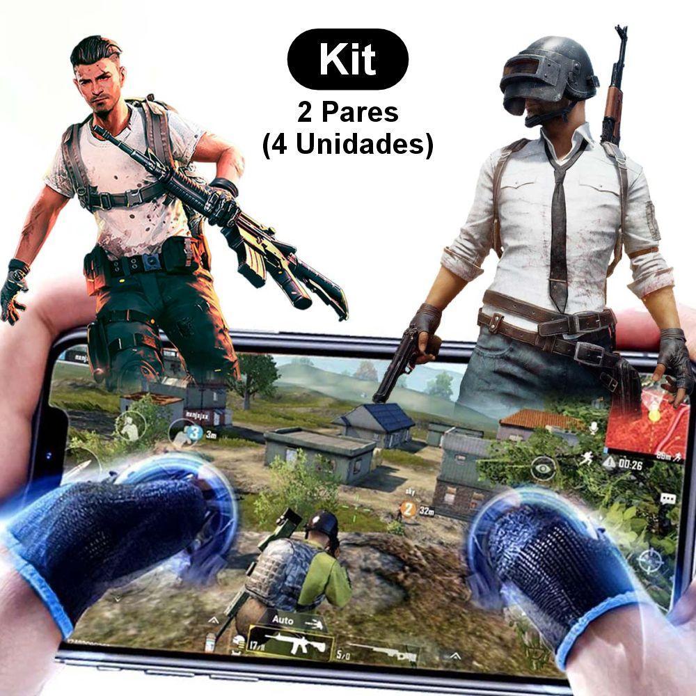 4X Luvinha Luva Dedo Gamer Jogar Competitivo Profissional