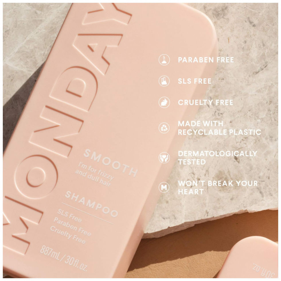 MONDAY HAIRCARE Shampoo e Condicionador 798mL para Limpeza Nutricao Suavidade sem Parabenos