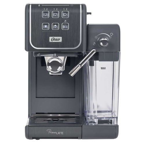 Miniatura Cafeteira Espresso Oster PrimaLatte Touch Cinza - 220V