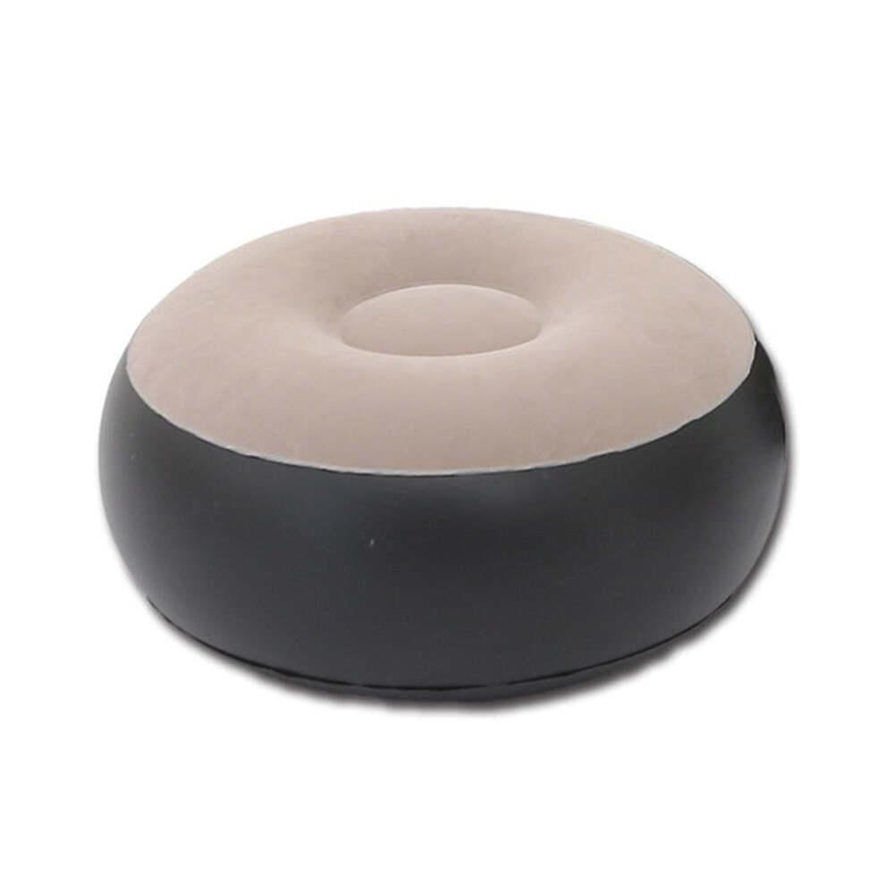 Miniatura Sofa Poltrona Inflavel Kit 2 Em 1 Com Puff Ultra Lounge Cama Colchao Portatil Quarto Sala Jardim Piscina Luxo