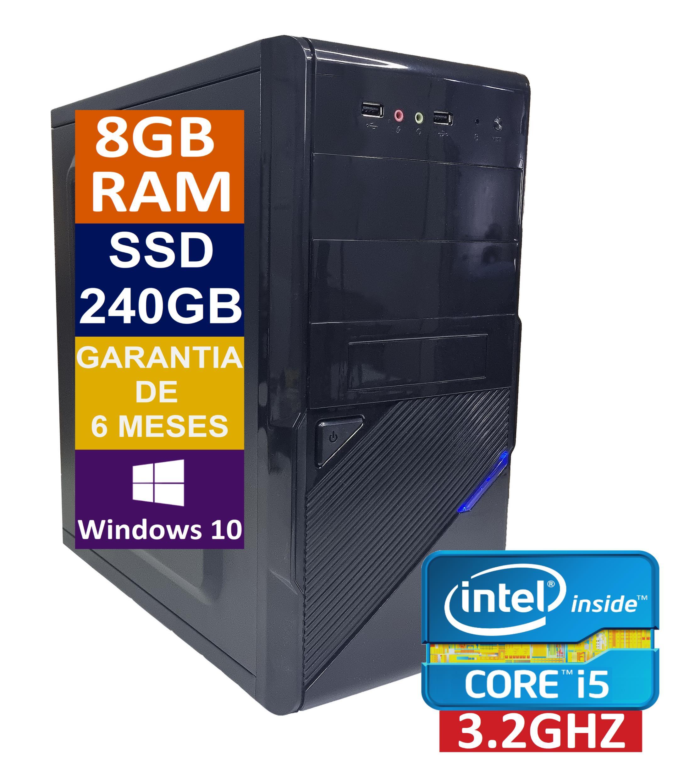 Miniatura Pc Computador Cpu Intel Core I5 Ssd 240Gb / 8Gb Memória Ram