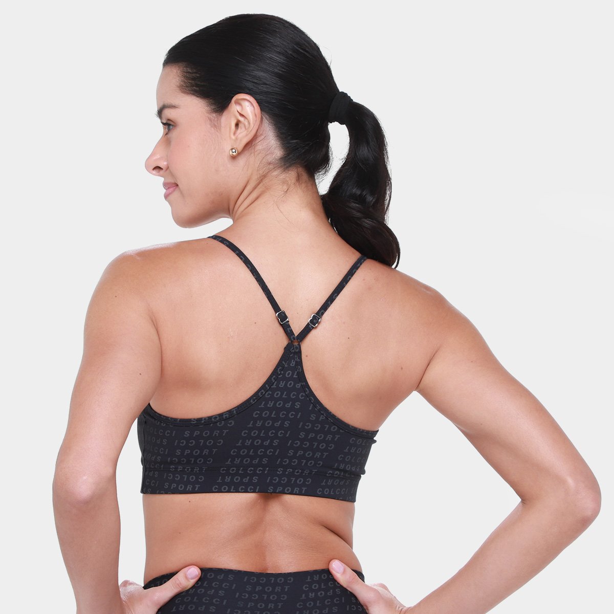 Miniatura Top Colcci  Alças Finas Cruzadas Feminino Preto - G