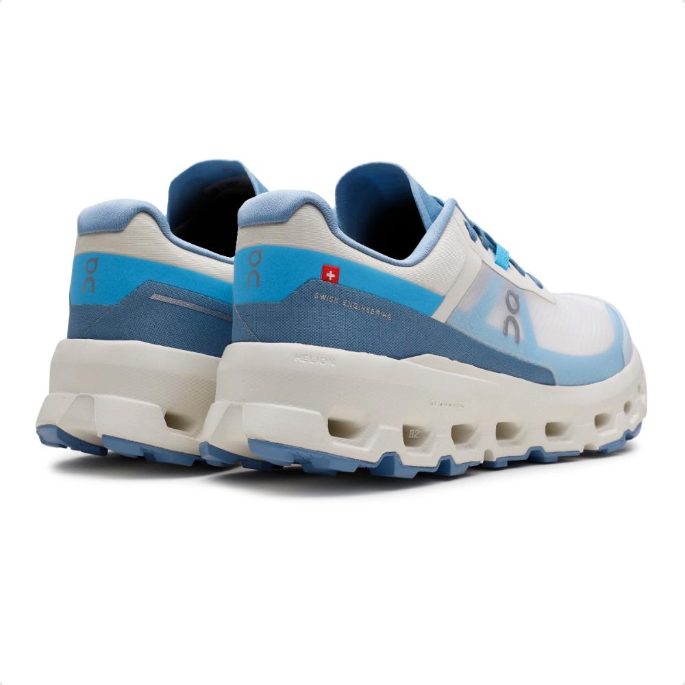Miniatura Tenis On Running Cloudvista 2 Feminino Bege / Azul Claro - 34