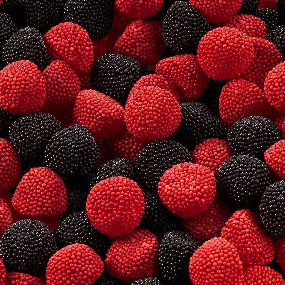 Miniatura Balas Fini Amoras Moras E Berries Gelatinas Pacotão 1,5 Kg