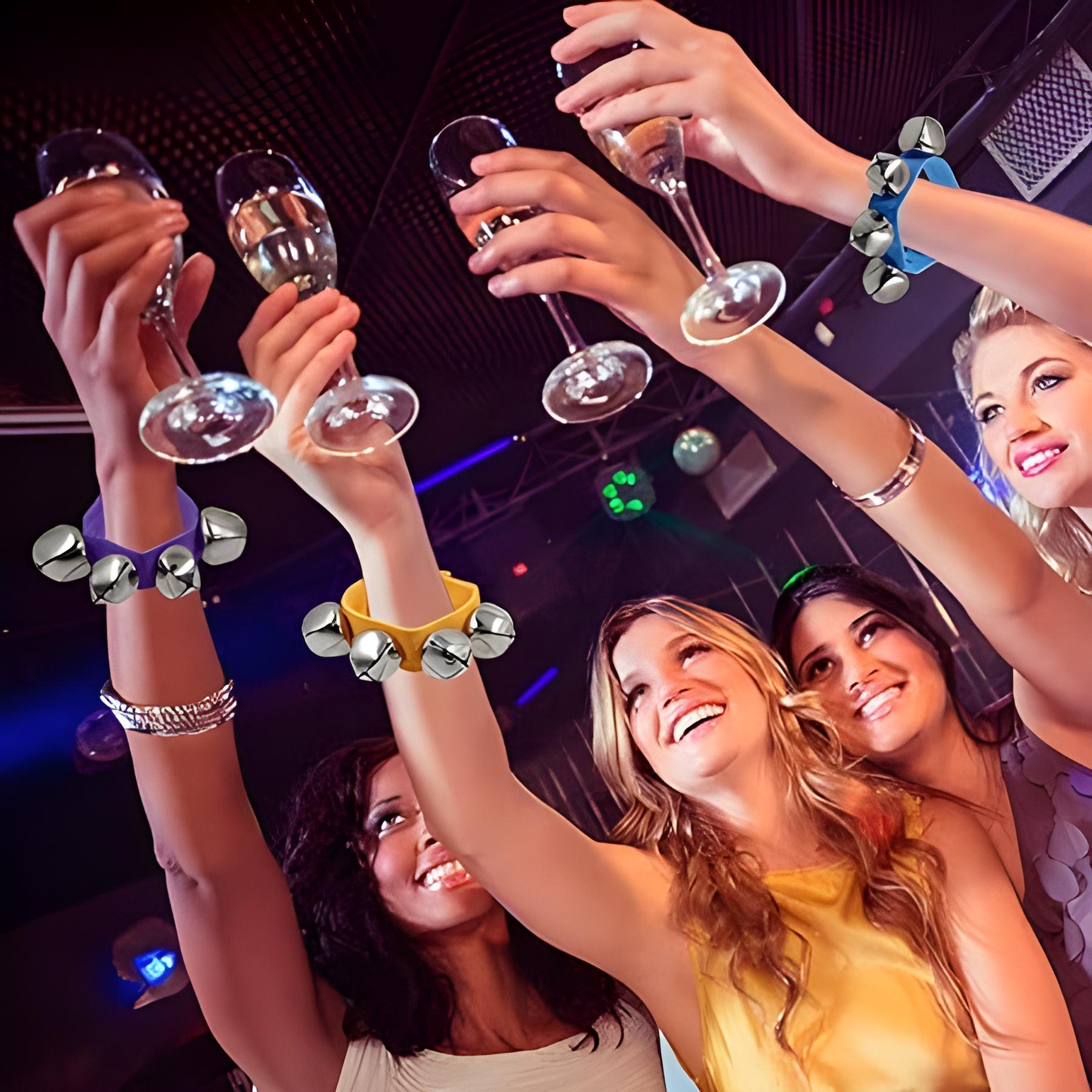 Miniatura Par De Pulseiras Chocalho Com Guizo Infantil De Pulso Canela