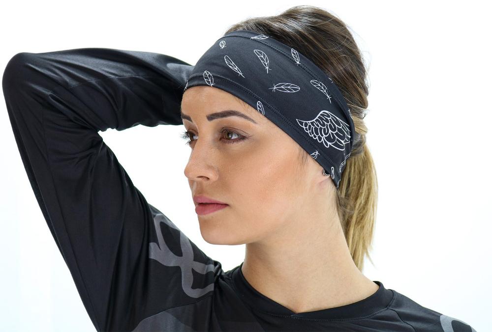 Miniatura Testeira HeadBand Asas Preto HUPI PRETO