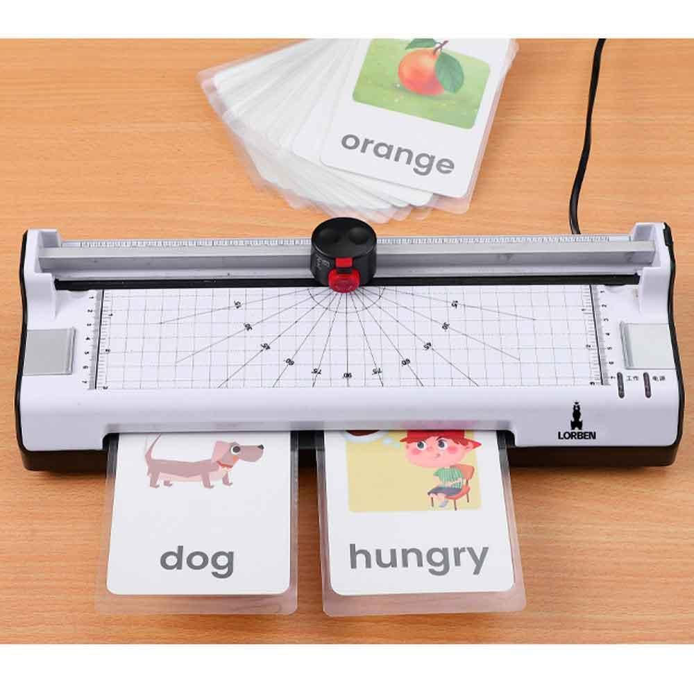 Miniatura Plastificadora Laminadora Refiladora Lorben 5X1 A4 Documento