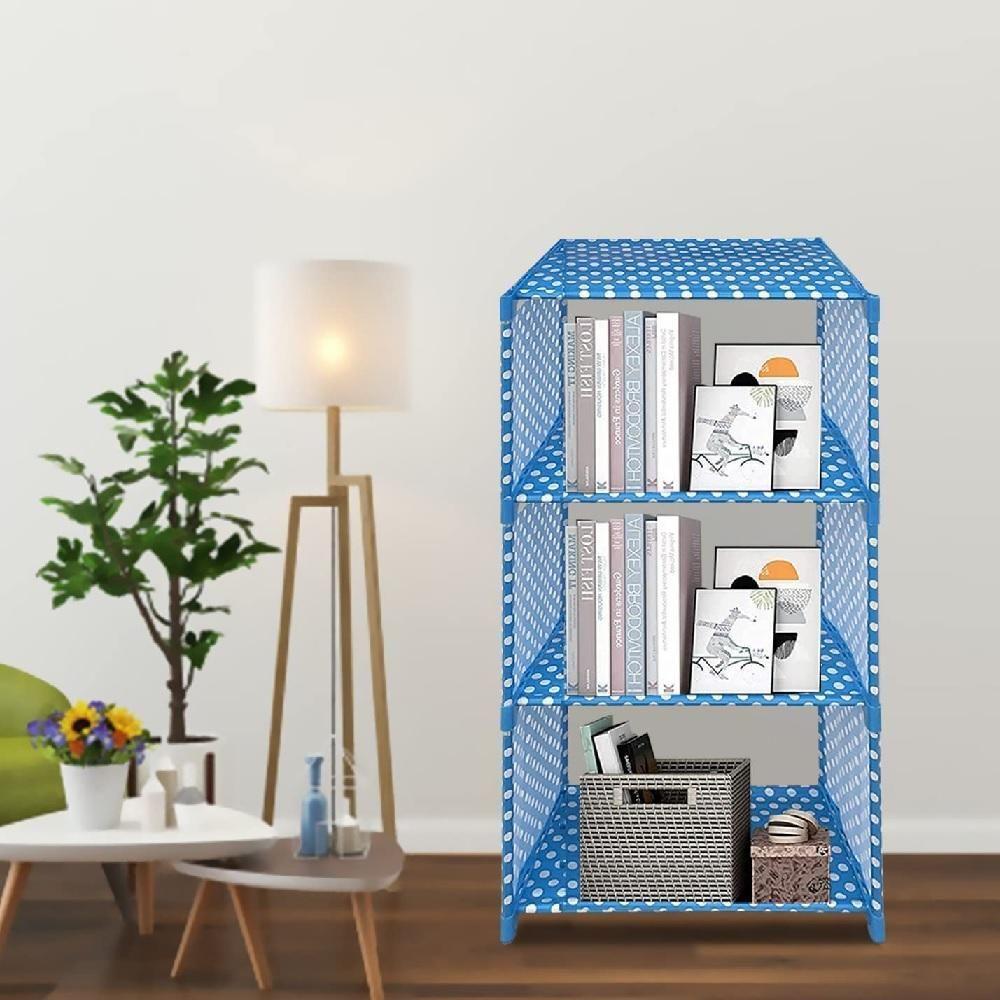 Miniatura Estante Modular Porta Livros 4 Prateleiras Organizador Brinquedos Quarto Lavanderia Objetos Cozinha