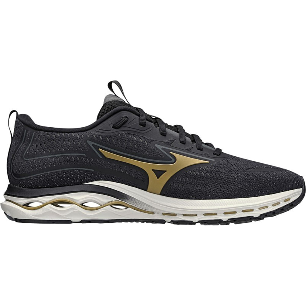 Miniatura Tênis de Corrida Masculino Mizuno Nitron 2 Preto - 38