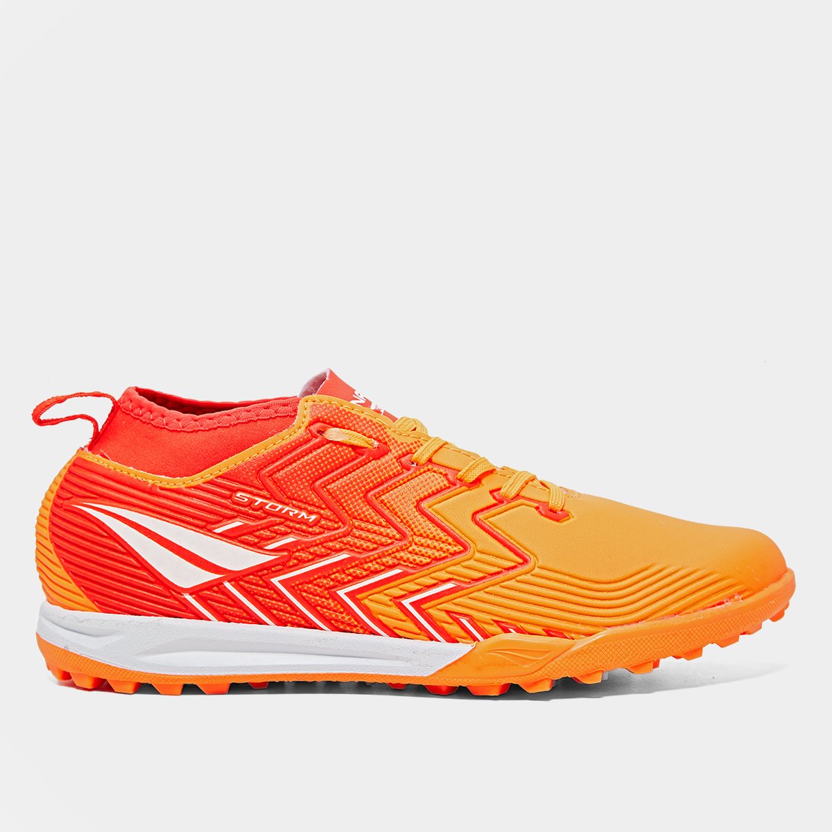 Miniatura Chuteira Society Penalty Storm Y-3 Masculina Laranja+Branco - 28