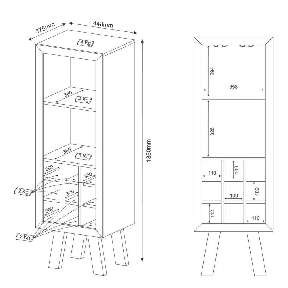 Miniatura Adega Bar Multimóveis CR50000 Rustico