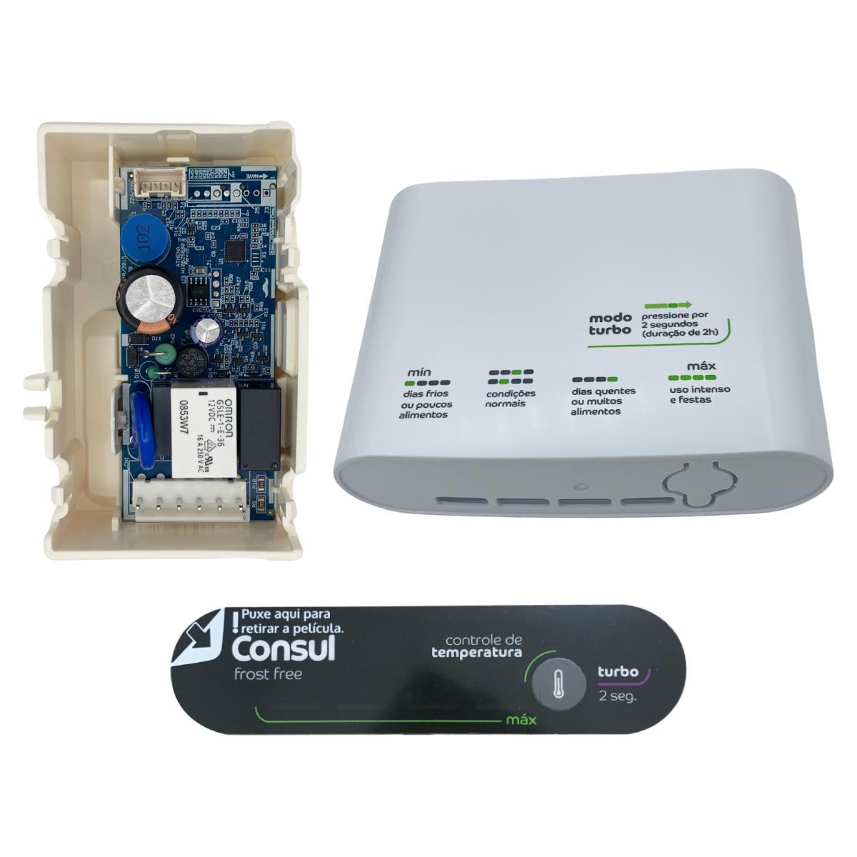 Miniatura Placa Controle E Console Bivolt Geladeira Consul Crm42 Crm43