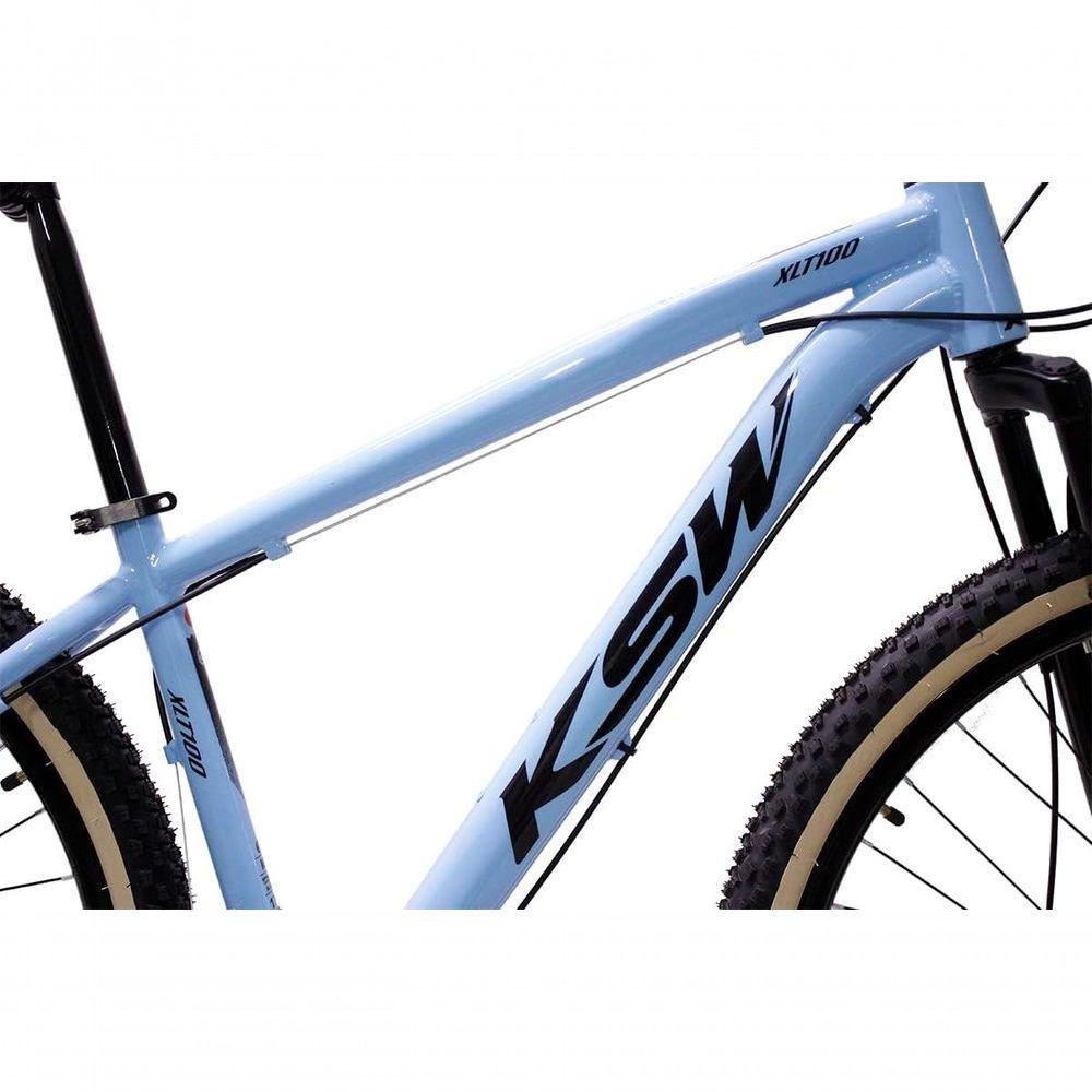 Miniatura Bicicleta Aro 29 Ksw Xlt 24v Freio A Disco Suspensão Mountain Bike Alumínio - Azul Tam.21