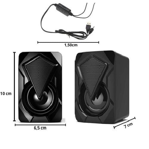 Miniatura Caixa De Som Para Pc/notebook 6w Kp-ro800 - Knup