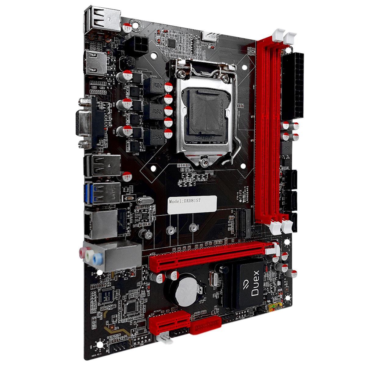 Miniatura Placa Mãe Duex Dxh81St M2 Intel 1150, Ddr3, Micro Atx