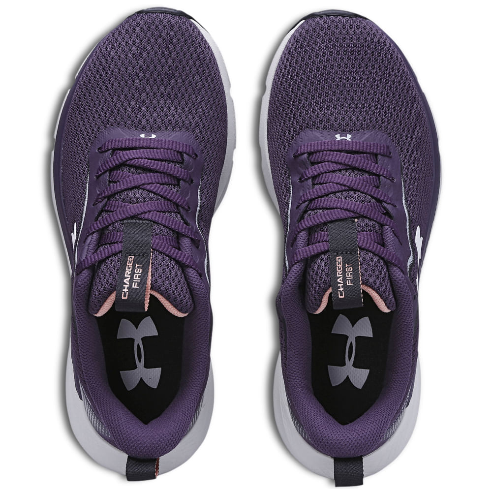 Miniatura Tênis de Corrida Feminino Under Armour Charged First Azul - 34