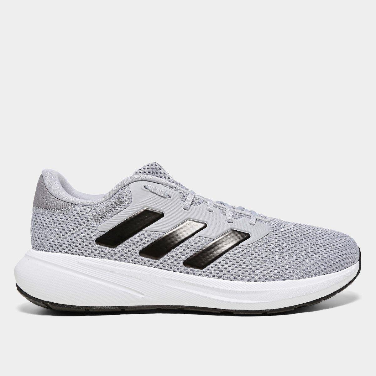 Miniatura Tênis Adidas Response Runner Cinza+Preto - 38