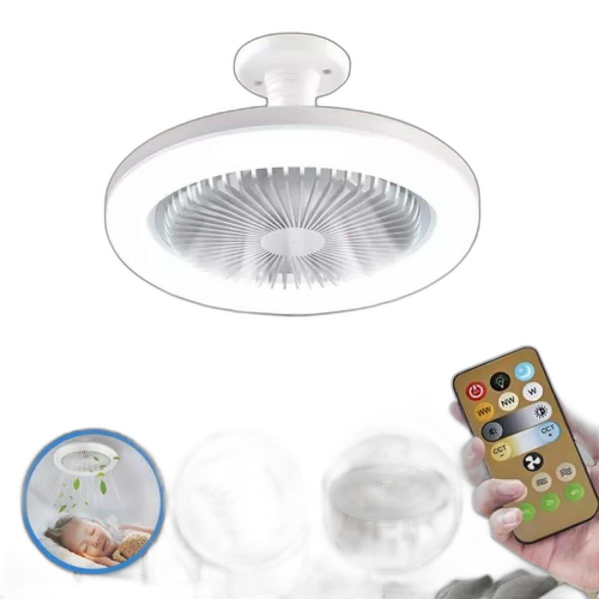 Miniatura Ventilador De Teto Para Escritório Com Luz Led