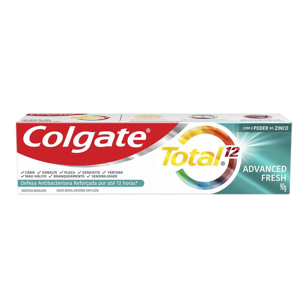 Miniatura Creme Dental Colgate Total 12 Advanced Fresh Gel 90g