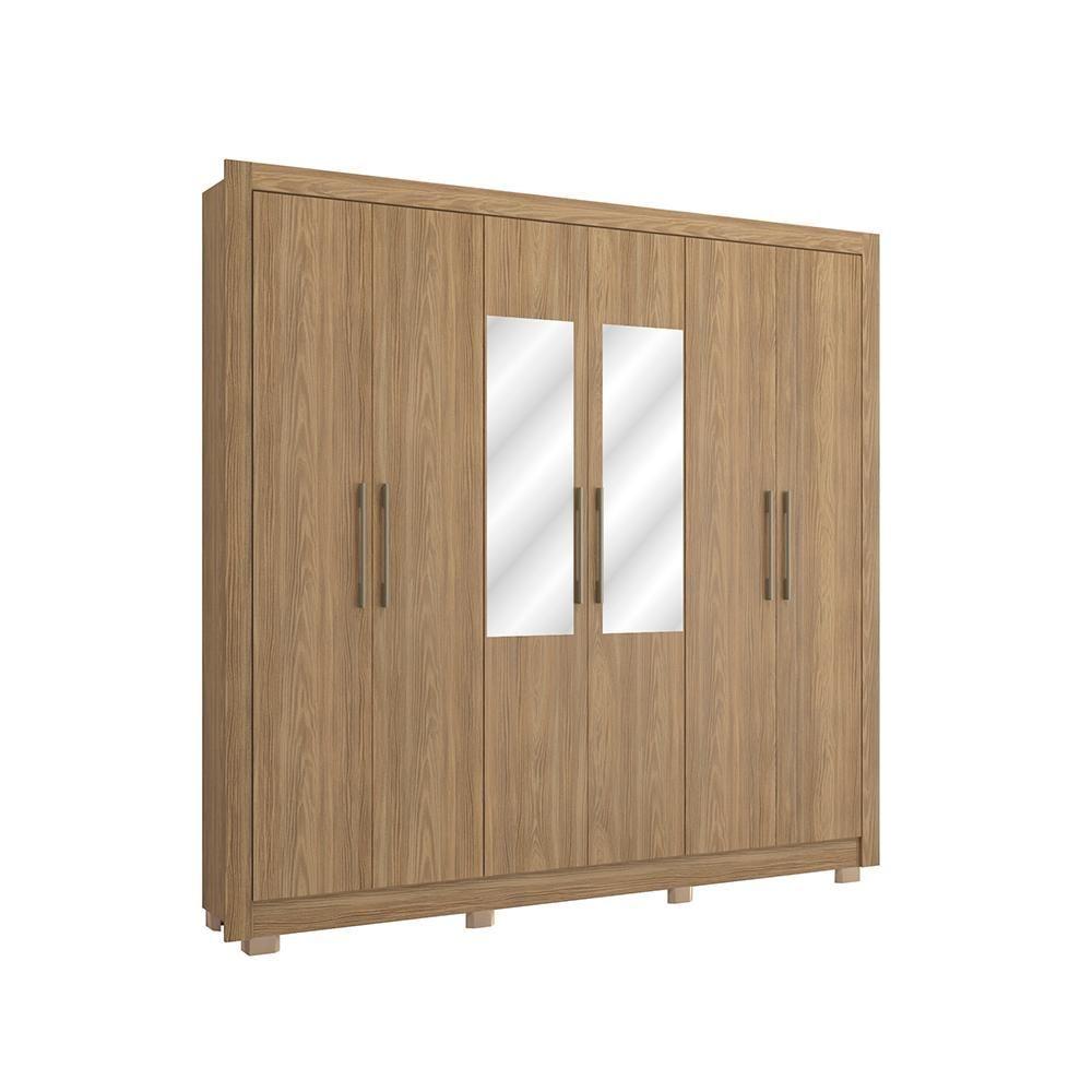 Miniatura Guarda Roupa Kappesberg Com Pés E Espelho 6 Portas 4 Gavetas