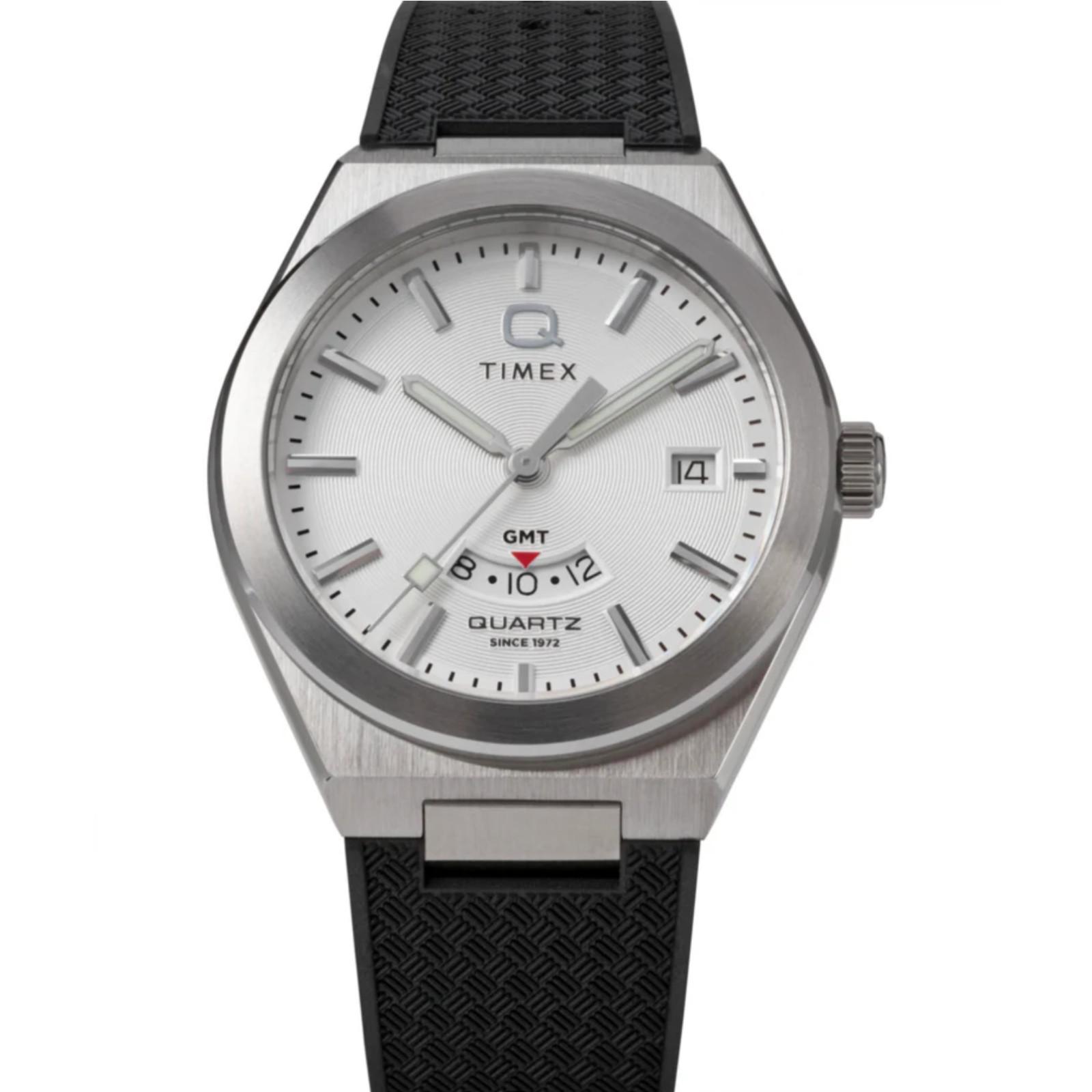 Miniatura Relógio Q Timex Continental Gmt Tw2Y12200