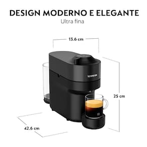 Cafeteira Nespresso Vertuo Pop com Kit Boas-Vindas – Preta 110V