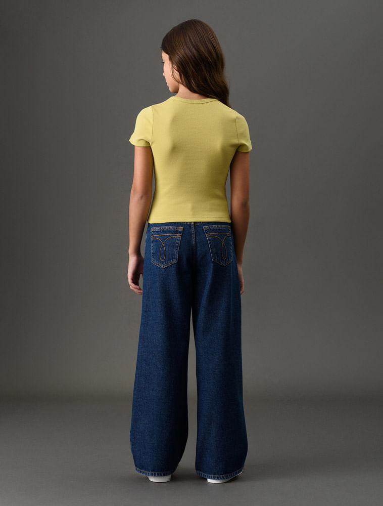 Miniatura Camiseta Menina Ribana Calvin Klein Jeans - Camiseta Menina Ribana Calvin Klein Jeans 10