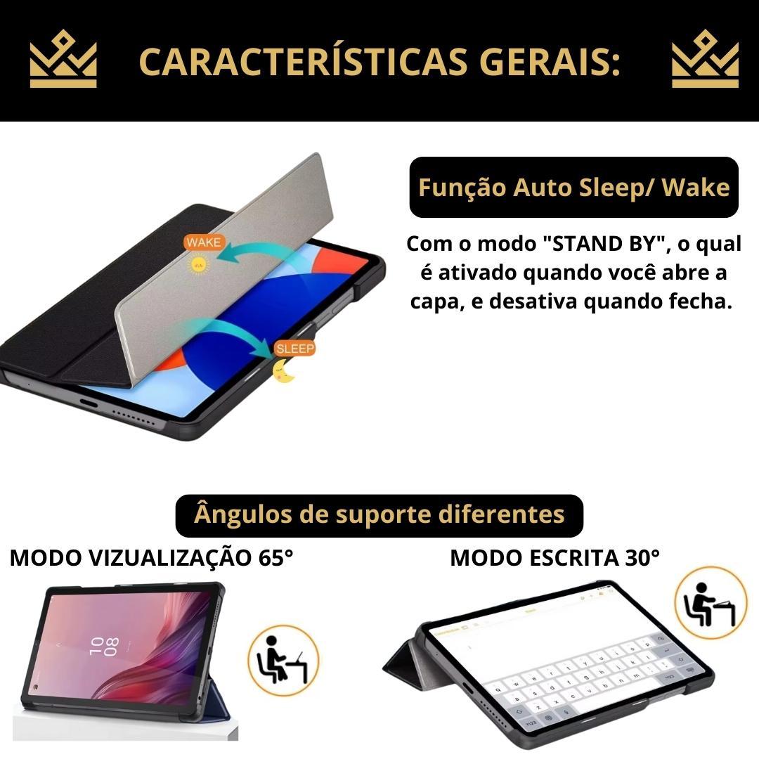 Miniatura Capa Couro Resistente Para Lenovo Tab M9 - 9 Polegadas
