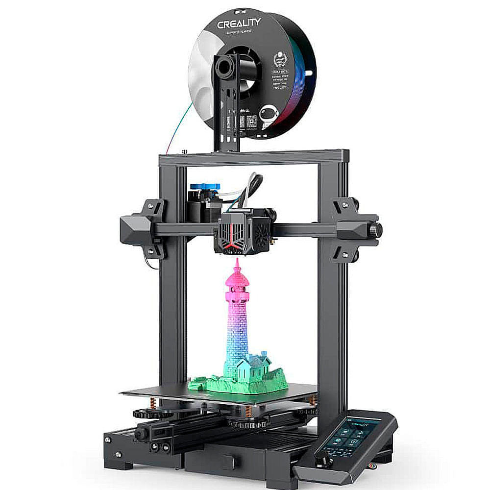 Miniatura Impressora 3D Creality FDM Ender-3 V2 NEO USB SD Bivolt Preto - 12 meses - Garantia do Fabricante - 100/240 (Bivolt)