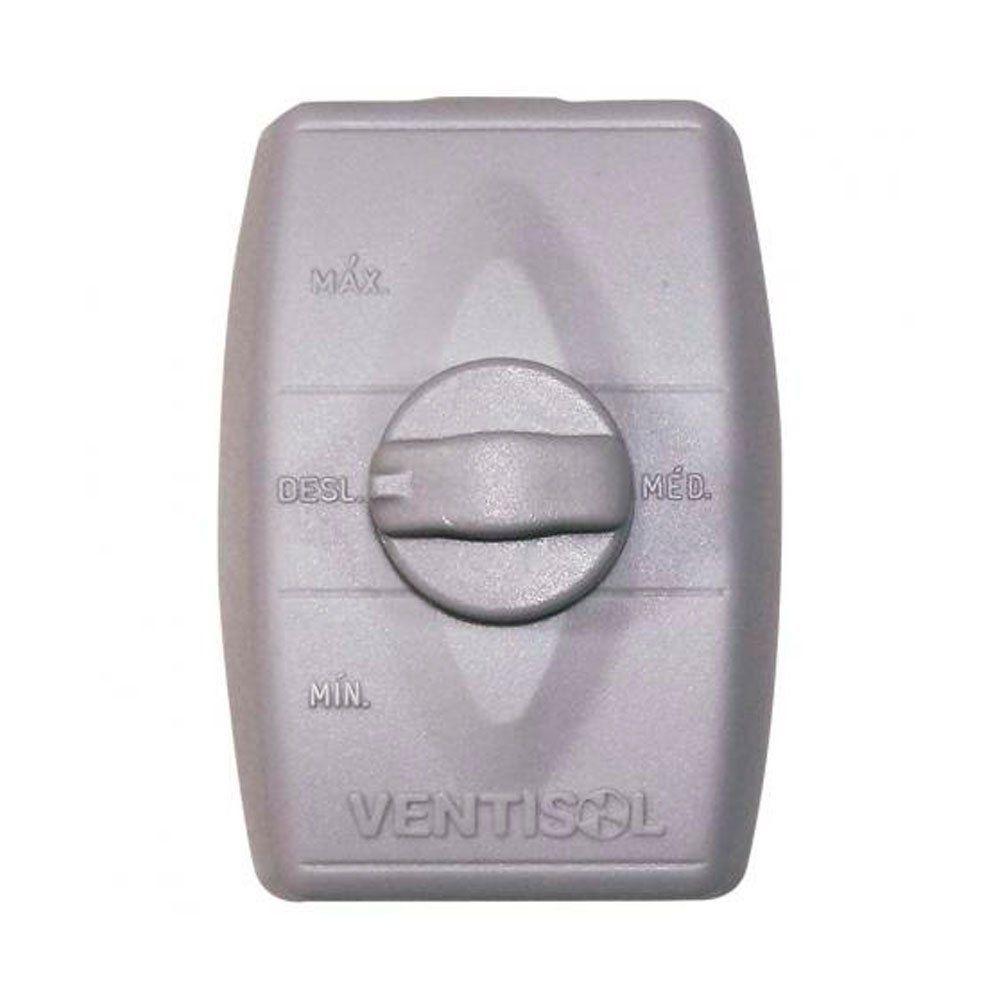 Miniatura Ventilador De Parede Ventisol 50cm Premium Preto Bivolt Bivolt