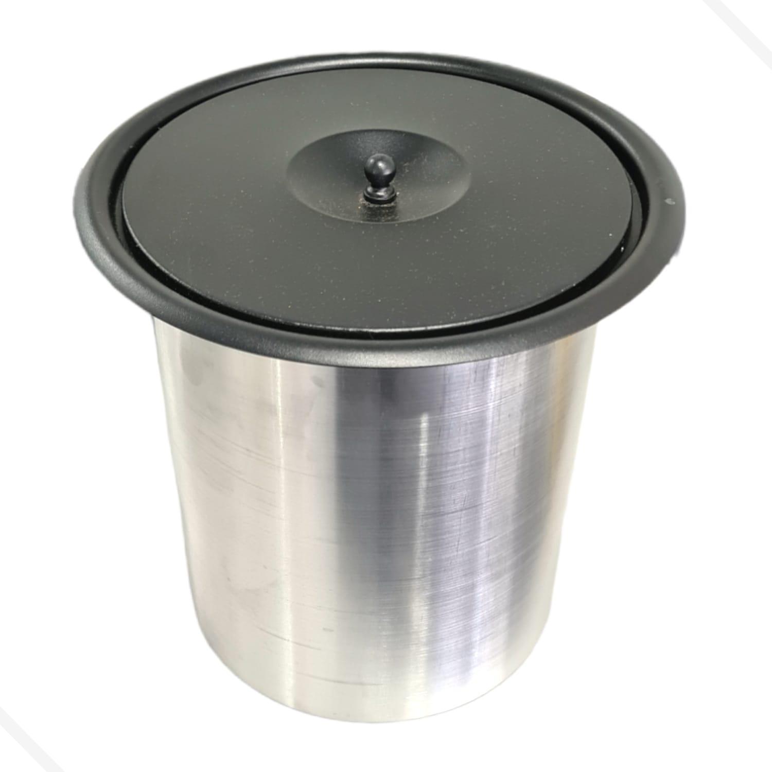 Miniatura Lixeira De Embutir Granito,Pias E Bancadas Inox 3 Litros