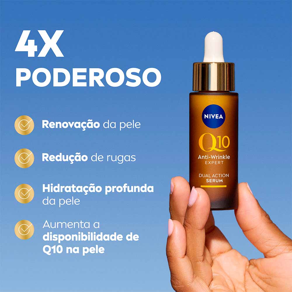 Miniatura Sérum Facial NIVEA Q10 Antissinais Expert Dupla Ação 30ml