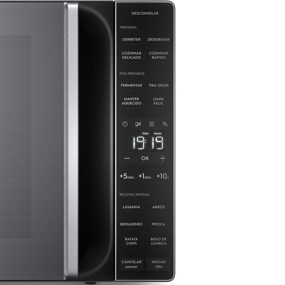 Miniatura Forno Micro-ondas Limpa Fácil Electrolux 36 Litros ME36S Prata - 110V