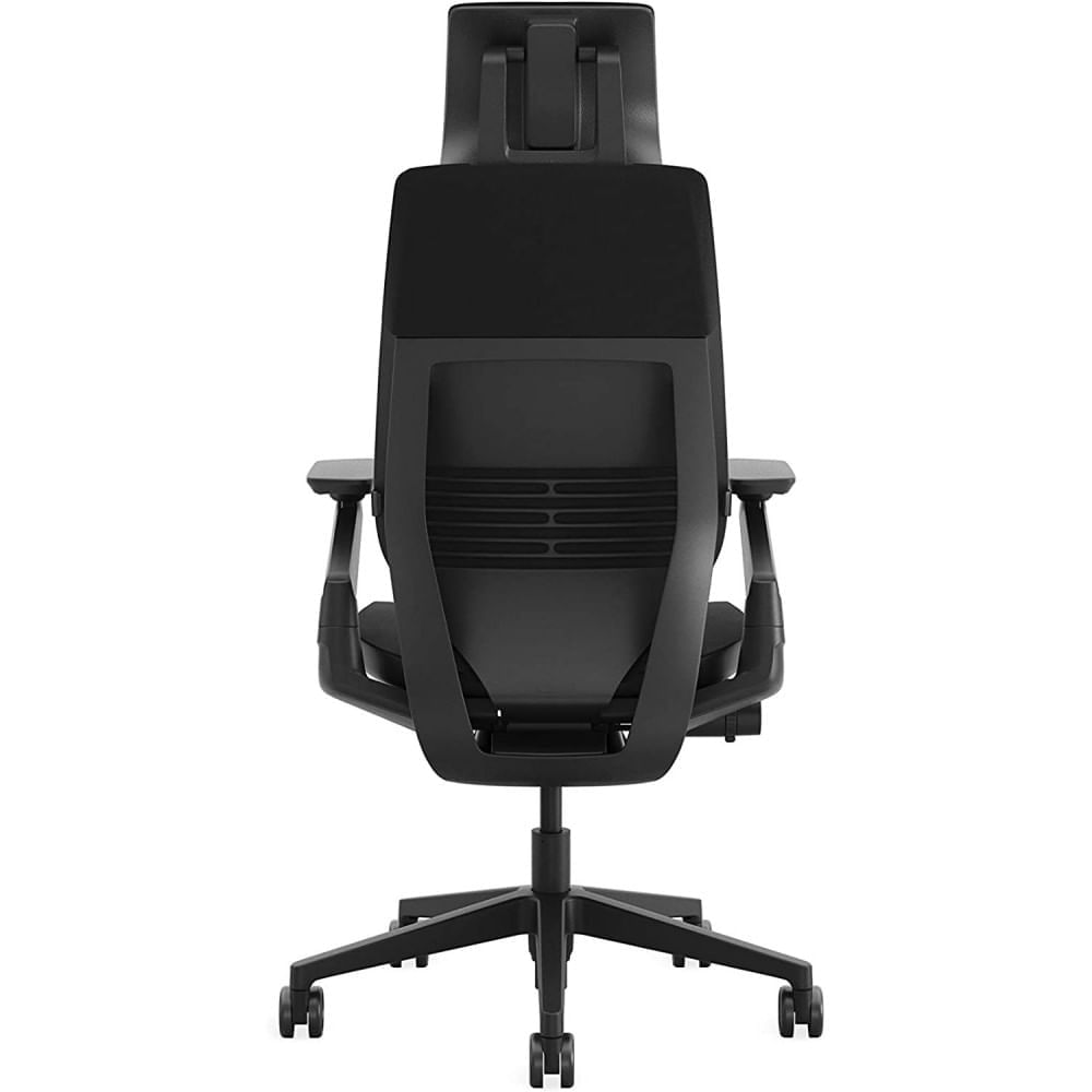 Steelcase Cadeira de Escritorio Ergonomica Giratoria com Suporte Lombar e Altura Ajustaveis Preta