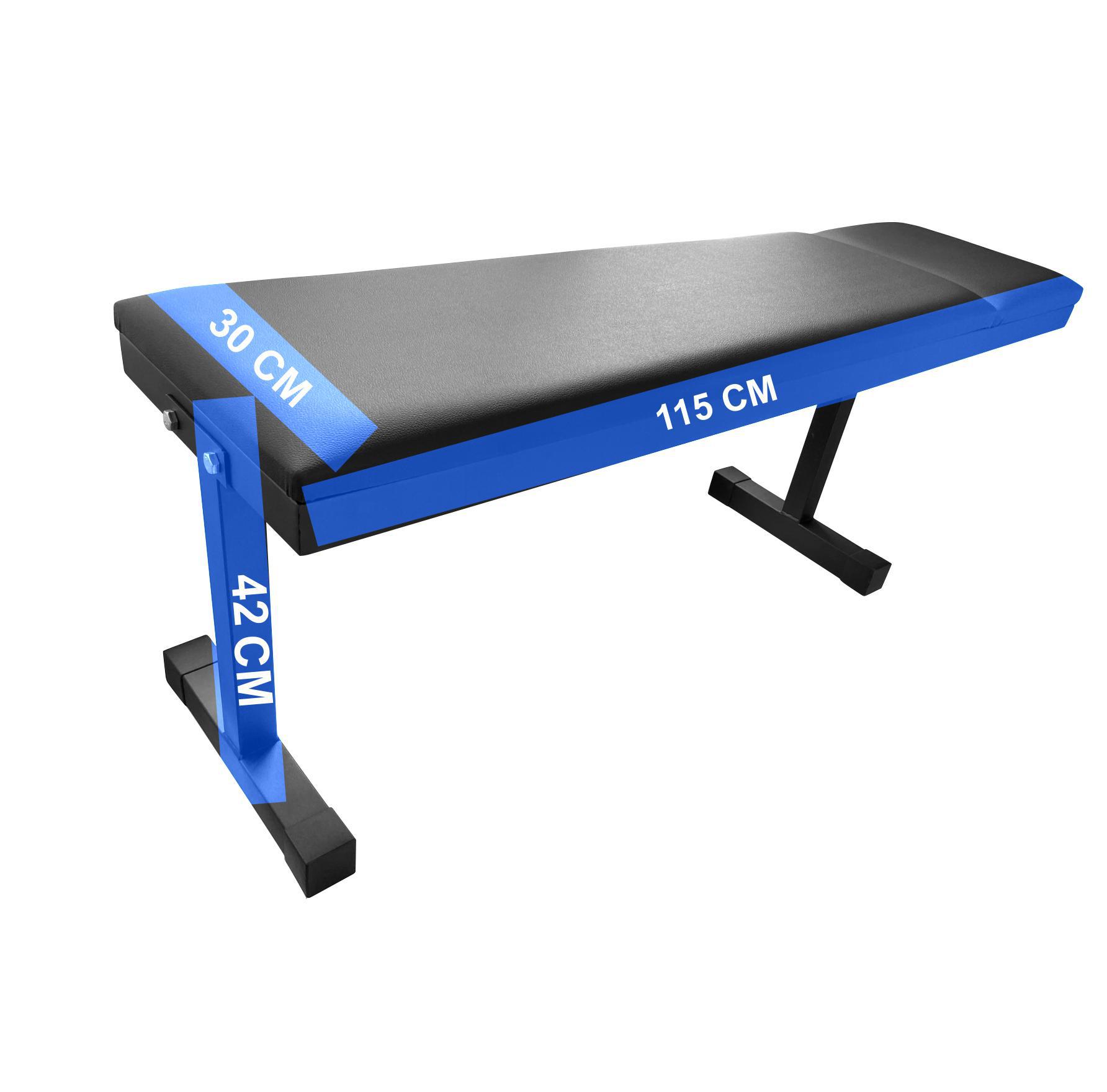 Miniatura Banco Fitness De Academia Para Exercícios Físicos Preto - Iron Health Equipamentos Espo. - banco reto