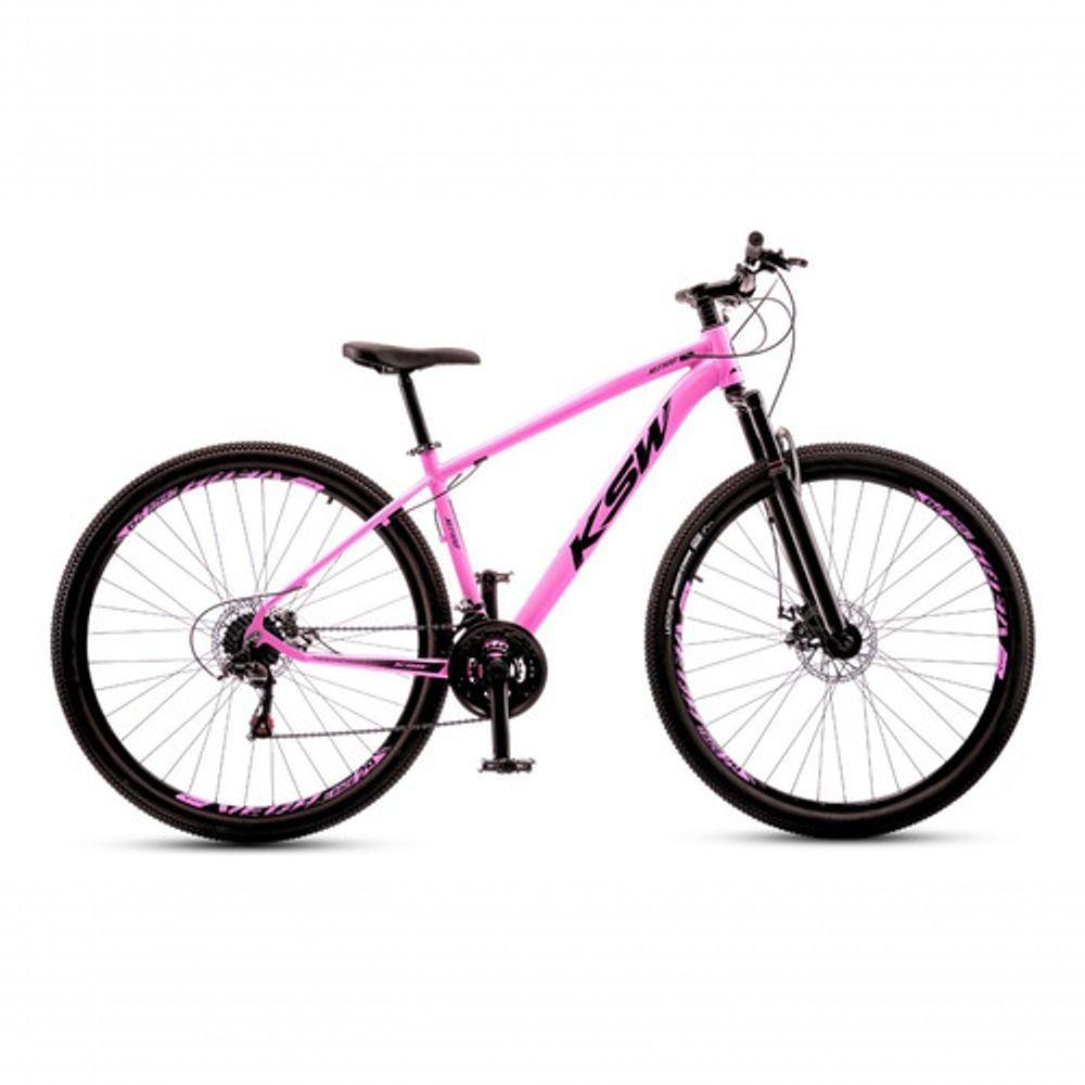 Miniatura Bicicleta Aro 29 Ksw 27 Velocidades Alumínio Freio Disco Mtb Rosa 15