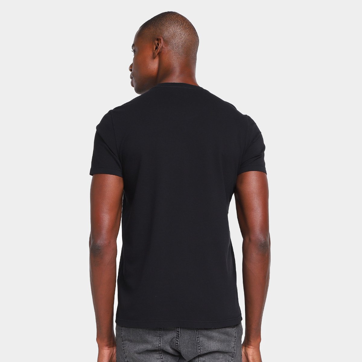Miniatura Camiseta Ellus Cotton Fine Masculina Preto - GG