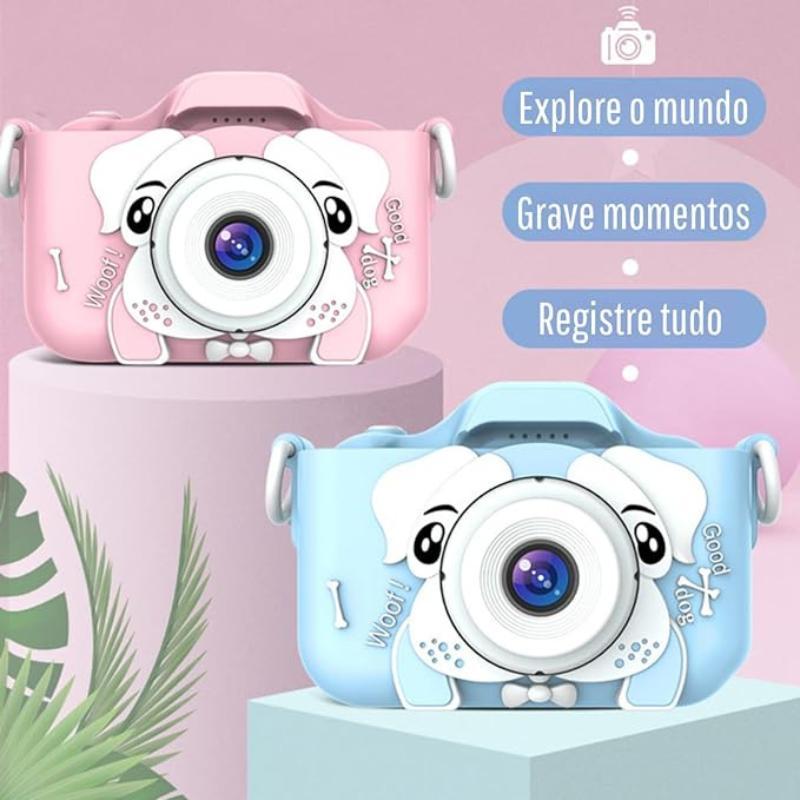 Miniatura Câmeras Brinquedo Câmera Infantil 2 Polegadas Câmera Dupla