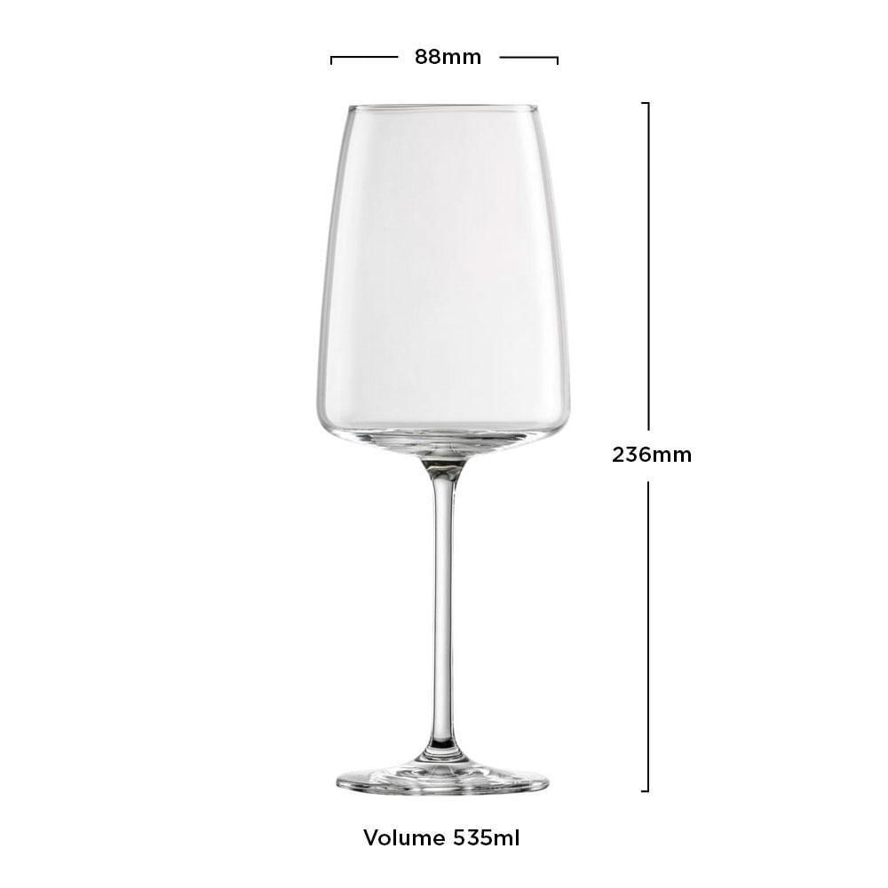 Miniatura Jogo 6 Taças Vinho Cristal Tritan 535Ml Sensa Schott Zwiesel