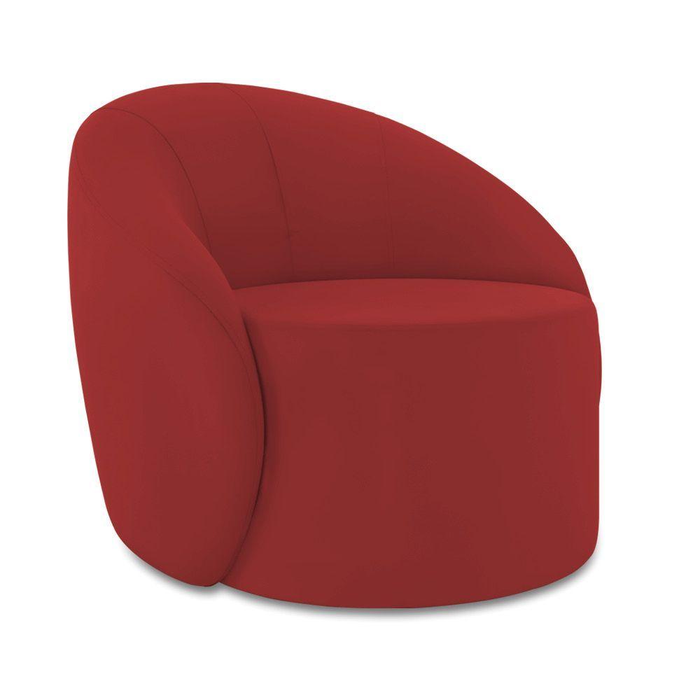 Sofá 3 Lugares Orgânico 180cm Morgan E 2 Poltronaslua Veludo Marsala D03 - D'rossi