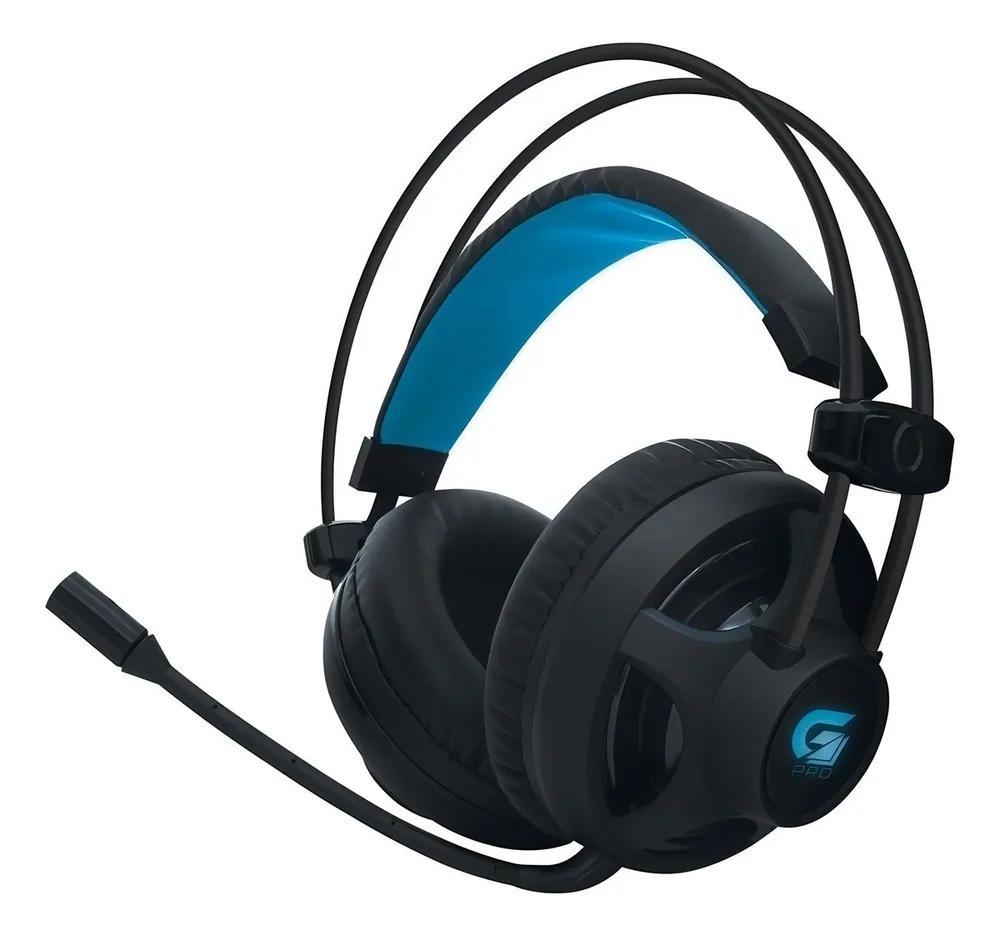 Miniatura Fone De Ouvido Gamer Fortrek Headset H2 Pro Over Led Azul Co